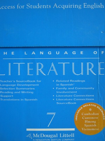 (image for) Language of Literature 7 ASAE TRB (TE)(Box)