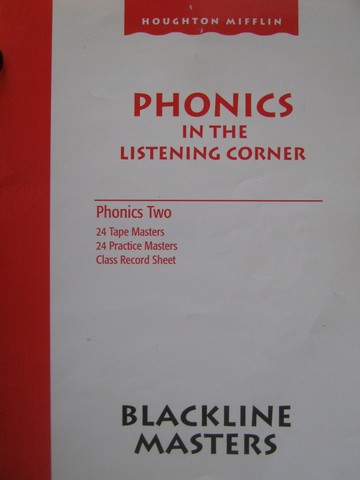 (image for) Phonics in the Listening Corner Phonics 2 Blackline Masters (P) - Click Image to Close