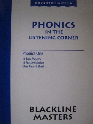 (image for) Phonics in the Listening Corner Phonics 1 Blackline Masters (P) - Click Image to Close