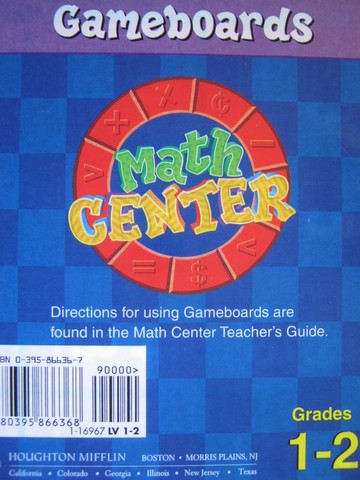 (image for) Math Center 1-2 Gameboards (Pk)