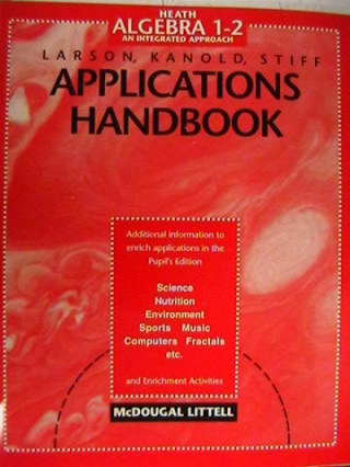 (image for) Heath Algebra 1-2 An Integrated Approach Applications (P)