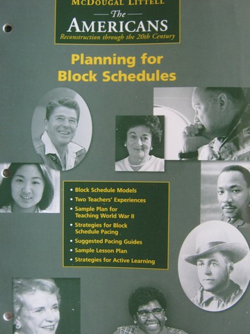 (image for) Americans Planning for Block Schedules (P)
