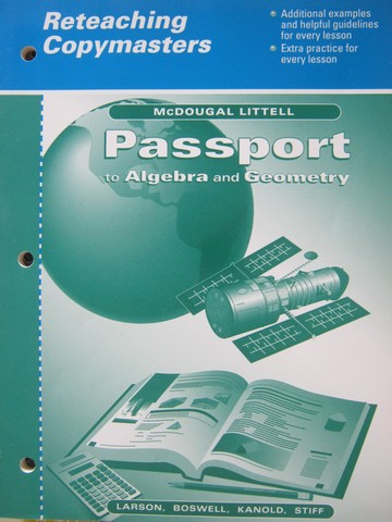 (image for) Passport to Algebra & Geometry Reteaching Copymasters (P)