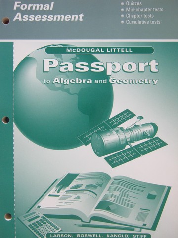 (image for) Passport to Algebra & Geometry Formal Assessment (P)