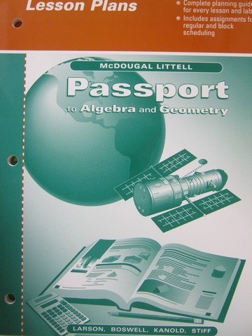 (image for) Passport to Algebra & Geometry Lesson Plans (P)