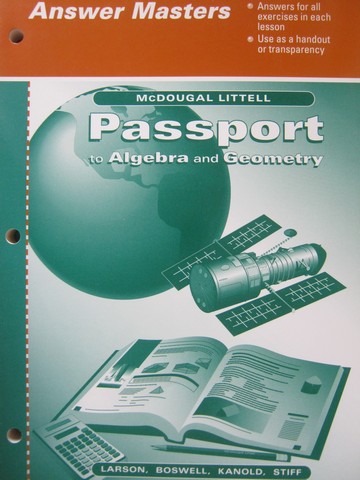 (image for) Passport to Algebra & Geometry Answer Masters (P)