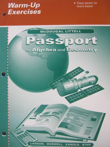 (image for) Passport to Algebra & Geometry Warm-Up Exercises (P)