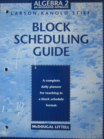 (image for) Heath Algebra 2 An Integrated Approach Block Scheduling (P)