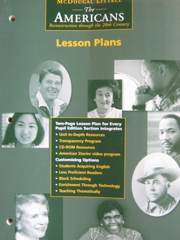 (image for) Americans Lesson Plans (P)