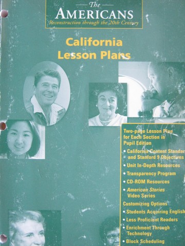 (image for) Americans California Lesson Plans (CA)(P)