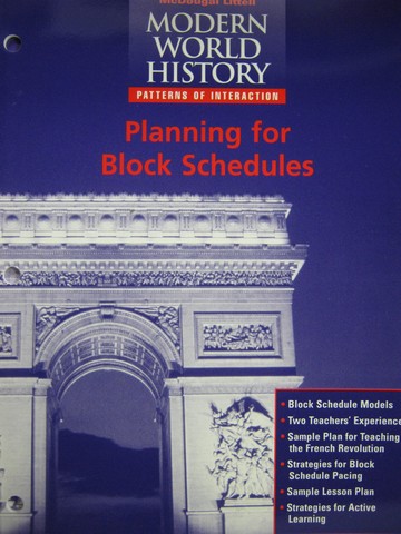 (image for) Modern World History Planning for Block Schedules (P)