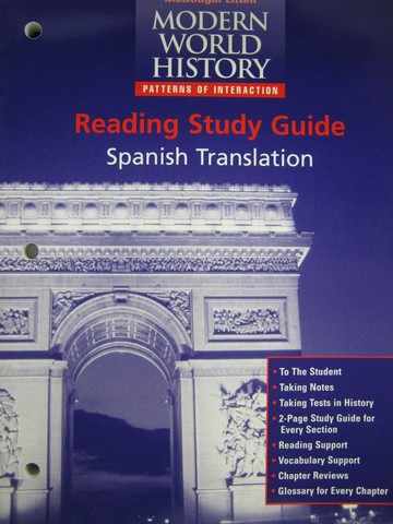 (image for) Modern World History Reading Study Guide Spanish (P)