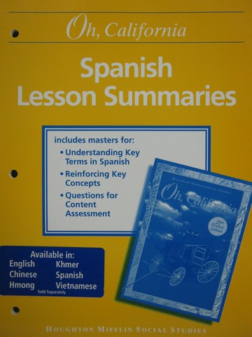 (image for) Oh, California 4 21st Century Spanish Lesson Summaries (P)