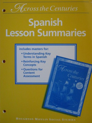 (image for) Across the Centuries 7 21st Century Spanish Lesson Summaries (P)