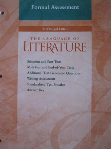 (image for) Language of Literature 9 Formal Assessment (P)