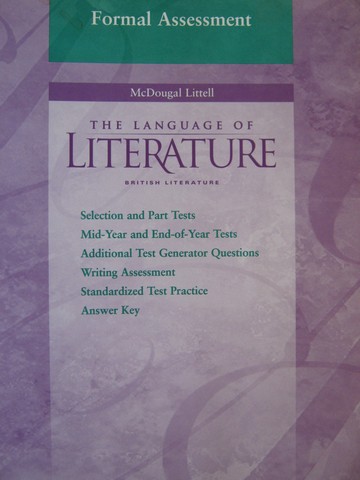 (image for) Language of Literature British Literature Formal Assessment (P)