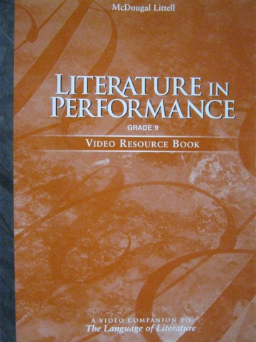 (image for) Language of Literature 9 Literature in Performance (P)