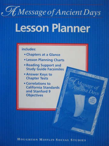 (image for) A Message of Ancient Days 6 21st Century Lesson Planner (P)