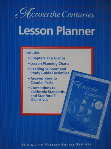 (image for) Across the Centuries 7 21st Century Edition Lesson Planner (P)
