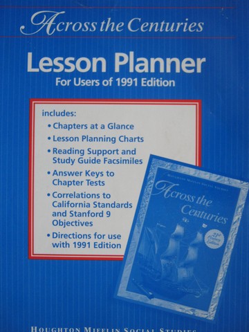 (image for) Across the Centuries 7 21st Century Lesson Planner for 1991 (P)