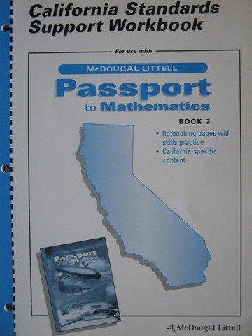 (image for) California Standards Support Workbook 6 (CA)(P)