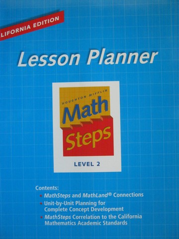 (image for) Math Steps 2 California Lesson Planner (CA)(P)