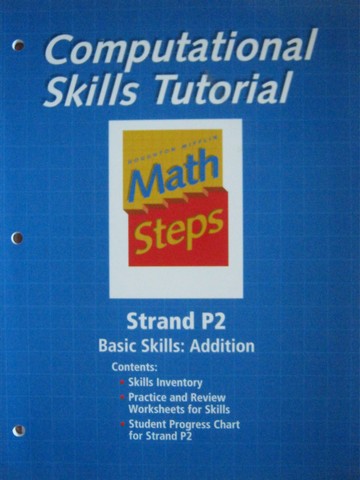 (image for) Computational Skills Tutorial Strand P2 Basic Skills Addition(P)