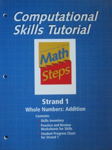 (image for) Computational Skills Tutorial Strand 1 Whole Numbers Addition(P)
