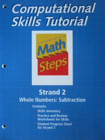 (image for) Computational Skills Tutorial Strand 2 Whole Numbers Subtract(P)