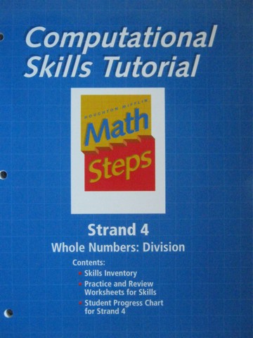 (image for) Computational Skills Tutorial Strand 4 Whole Numbers Division(P)