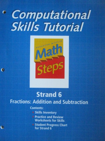 (image for) Computational Skills Tutorial Strand 6 Fractions Addition & (P)