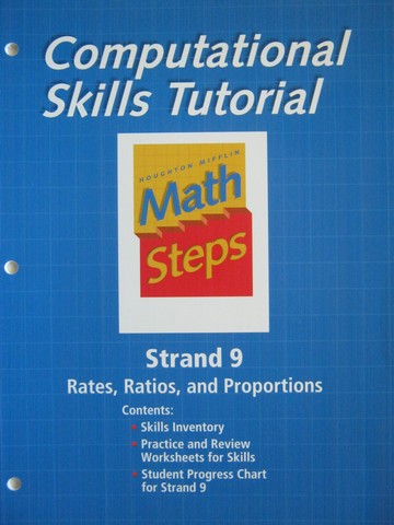 (image for) Computational Skills Tutorial Strand 9 Rates Ratios & Proport(P)