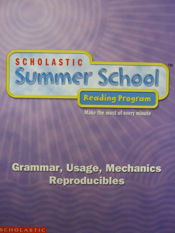 (image for) Summer School Reading Program 6 Grammar Usage Mechanics (P)