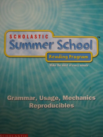 (image for) Summer School Reading Program 8 Grammar Usage Mechanics (P)
