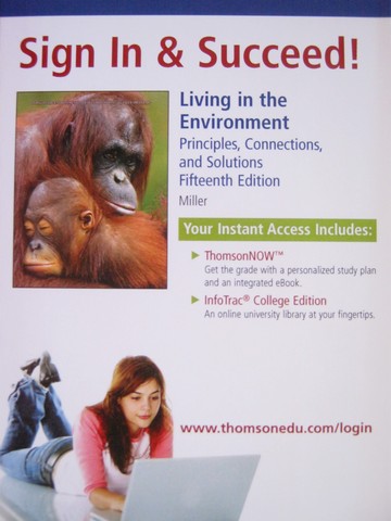 (image for) Living in the Environment 15th Edition ThomsonNow InfoTrac(Card)