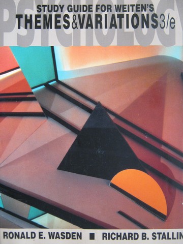 (image for) Psychology Themes & Variations 3e Study Guide (P) by Wasen,