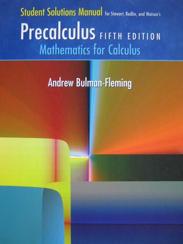 (image for) Precalculus Mathematics for Calculus 5e Student Solutions (P)
