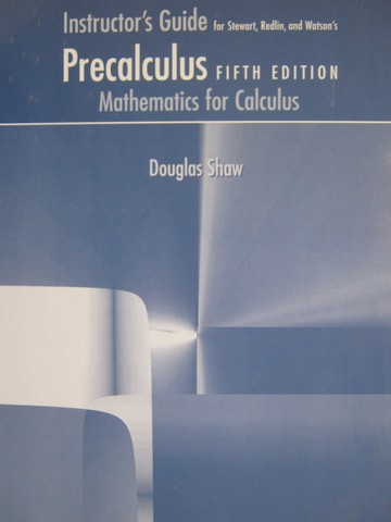 (image for) Precalculus Mathematics for Calculus 5th Edition IG (TE)(Binder)