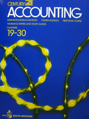 (image for) Century 21 Accounting 1st Year 4e Working Papers 19-30 (P)
