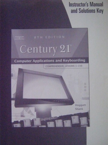 (image for) Century 21 8th Edition IM & Solutions Key (TE)(P) by Hoggatt,