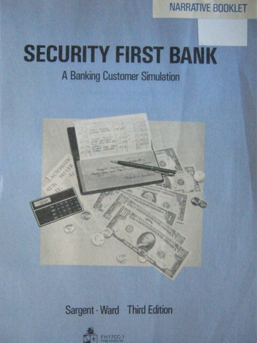 (image for) Security First Bank 3rd Edition (P) by Sargent & Ward