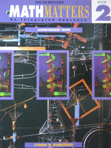 (image for) Math Matters Book 2 Achievement Tests (P) by Lynch & Olmstead