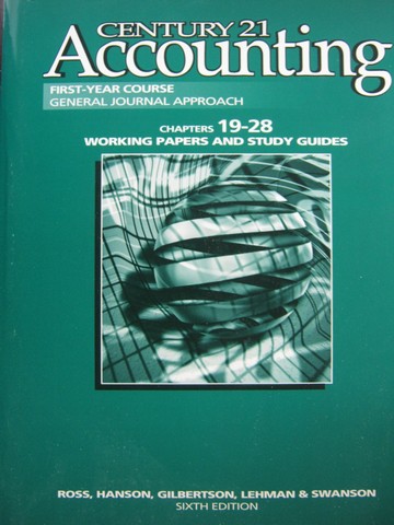(image for) Century 21 Accounting 1st-Year 6e Working Papers 19-28 (P)