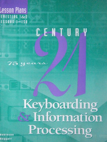 (image for) Century 21 Keyboarding & Information Processing Lesson Plans (P)