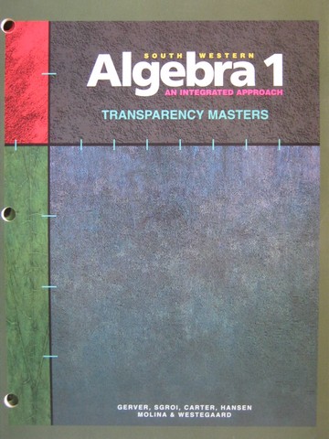 (image for) Algebra 1 An Integrated Approach Transparency Maters (P)