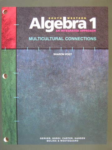 (image for) Algebra 1 An Integrated Approach Multicultural Connections (P)