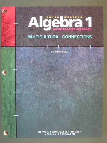 (image for) Algebra 1 An Integrated Approach Multicultural Connections (P)