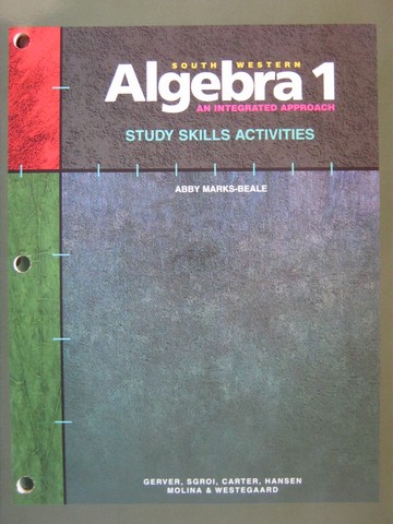 (image for) Algebra 1 An Integrated Approach Study Skills Activities (P)