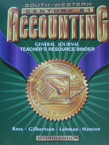 (image for) Century 21 Accounting General Journal 7th Edition TRB (Binder)