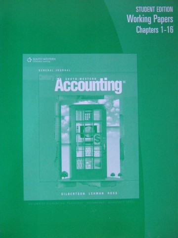 (image for) Century 21 Accounting General Journal 8th Edition Working Papers 1-16 (P)